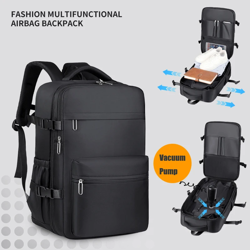 Мужской дорожный рюкзак с вакуумной компрессией