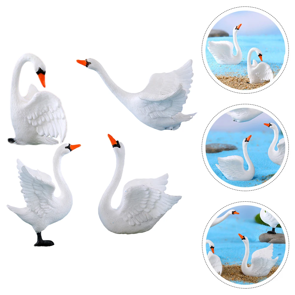 Мини-лебедь, декоративные украшения для дома - Фотография_3