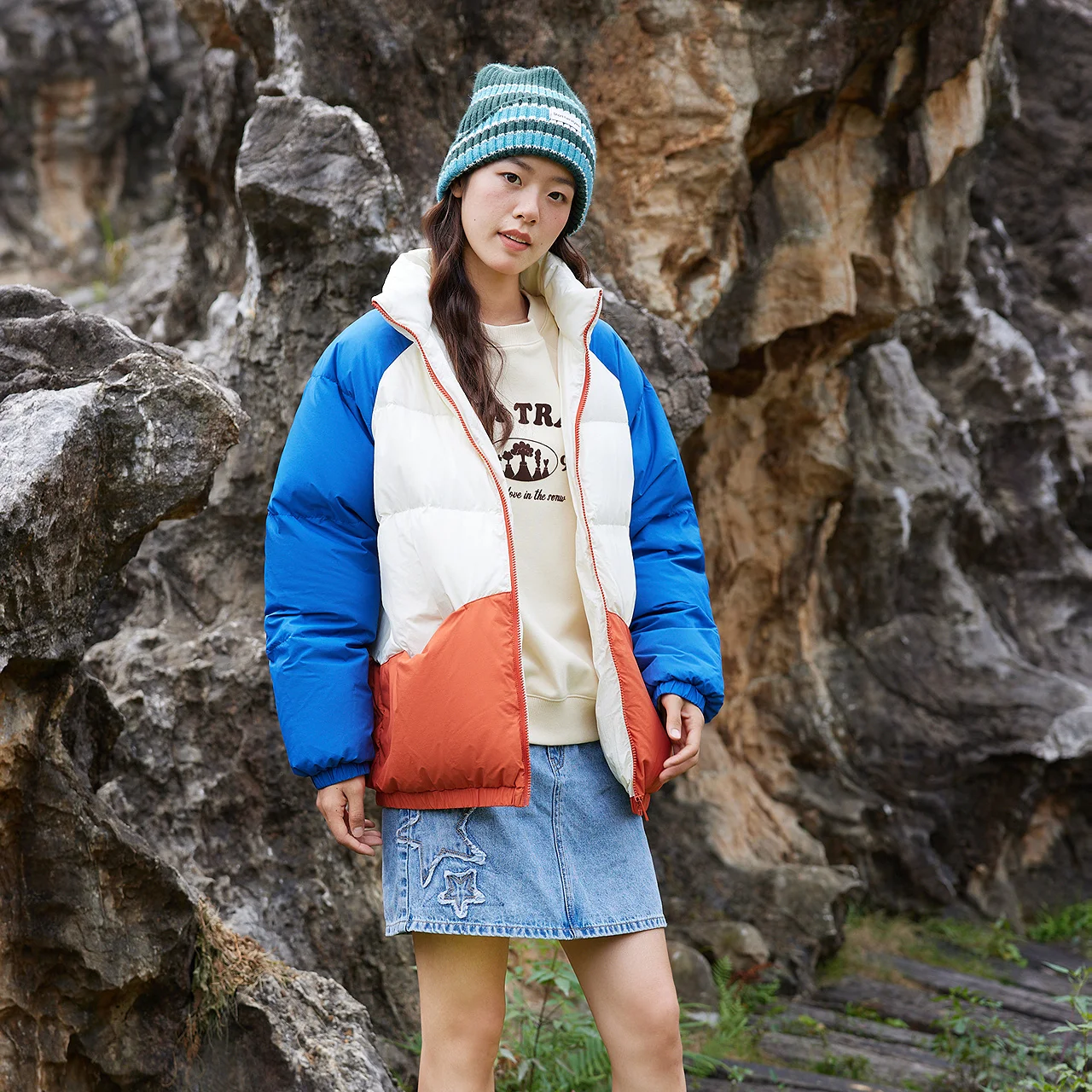 Metersbonwe унисекс ретро пуховик - Фотография_5