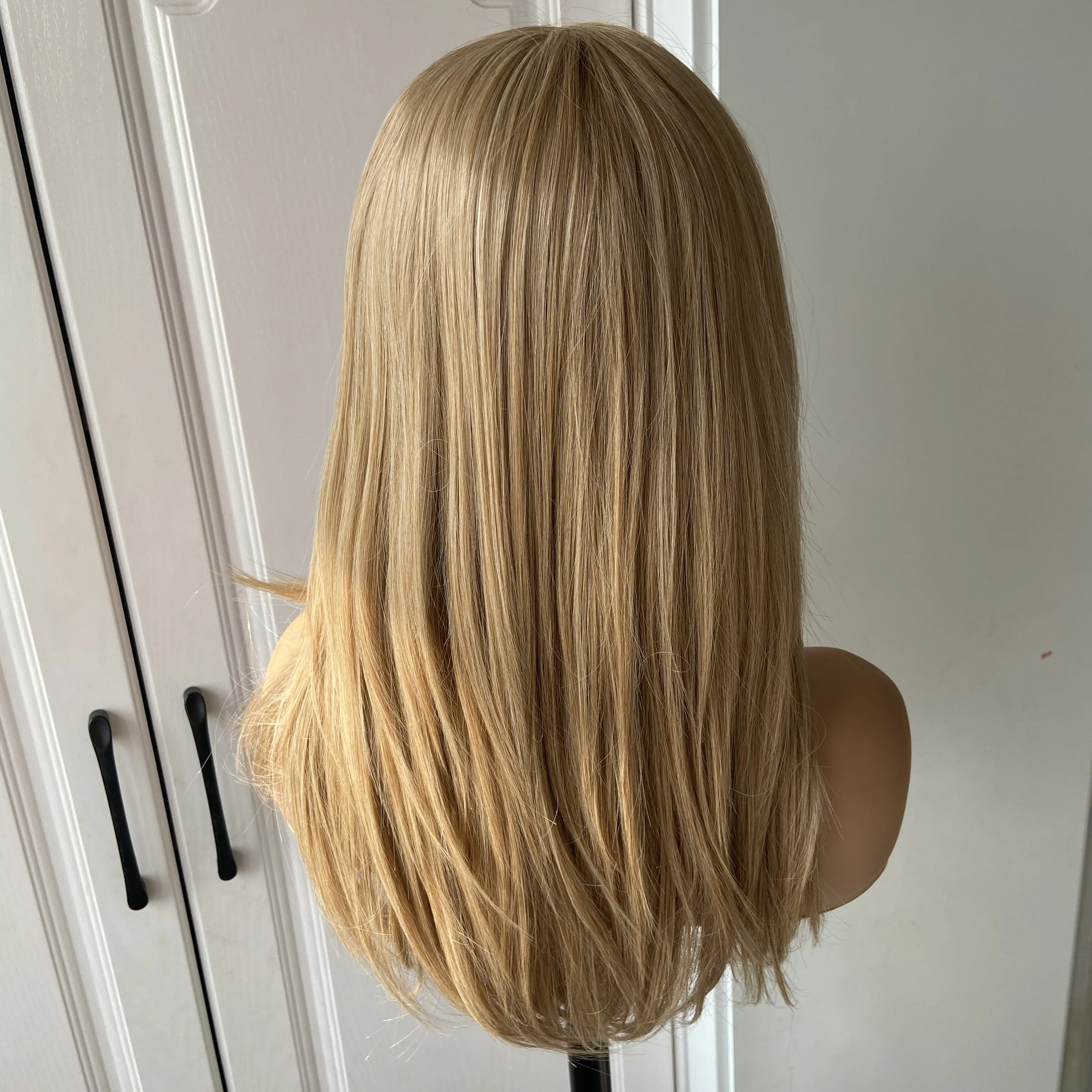 Модные длинные прямые светлые смешанные - Фотография_5