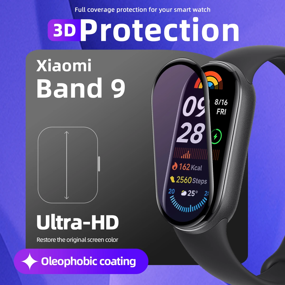 Защитная пленка для экрана xiaomi mi band 9