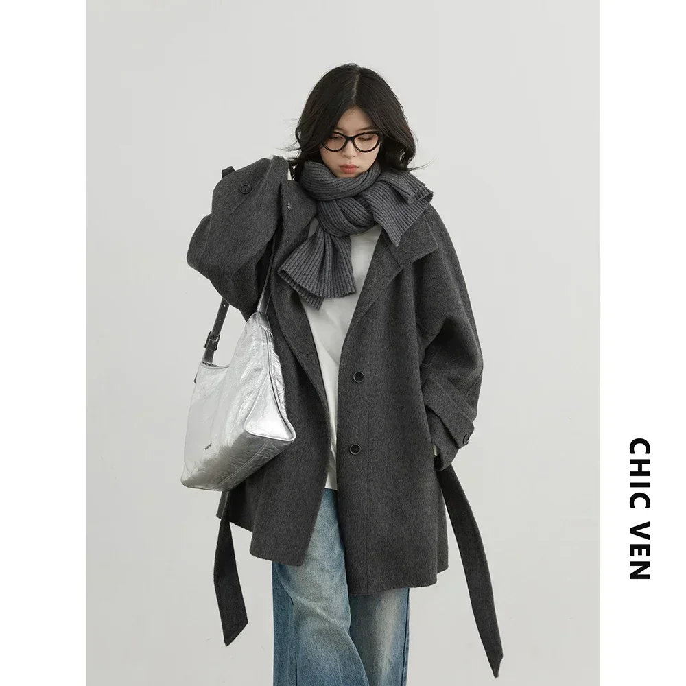 Chic ven корейское женское шерстяное - Фотография_6
