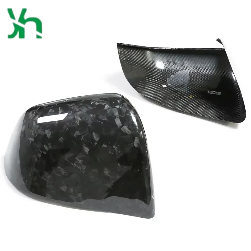 Крышка зеркала из углеродного волокна в стиле усилителя с матовой отделкой - Фотография_4