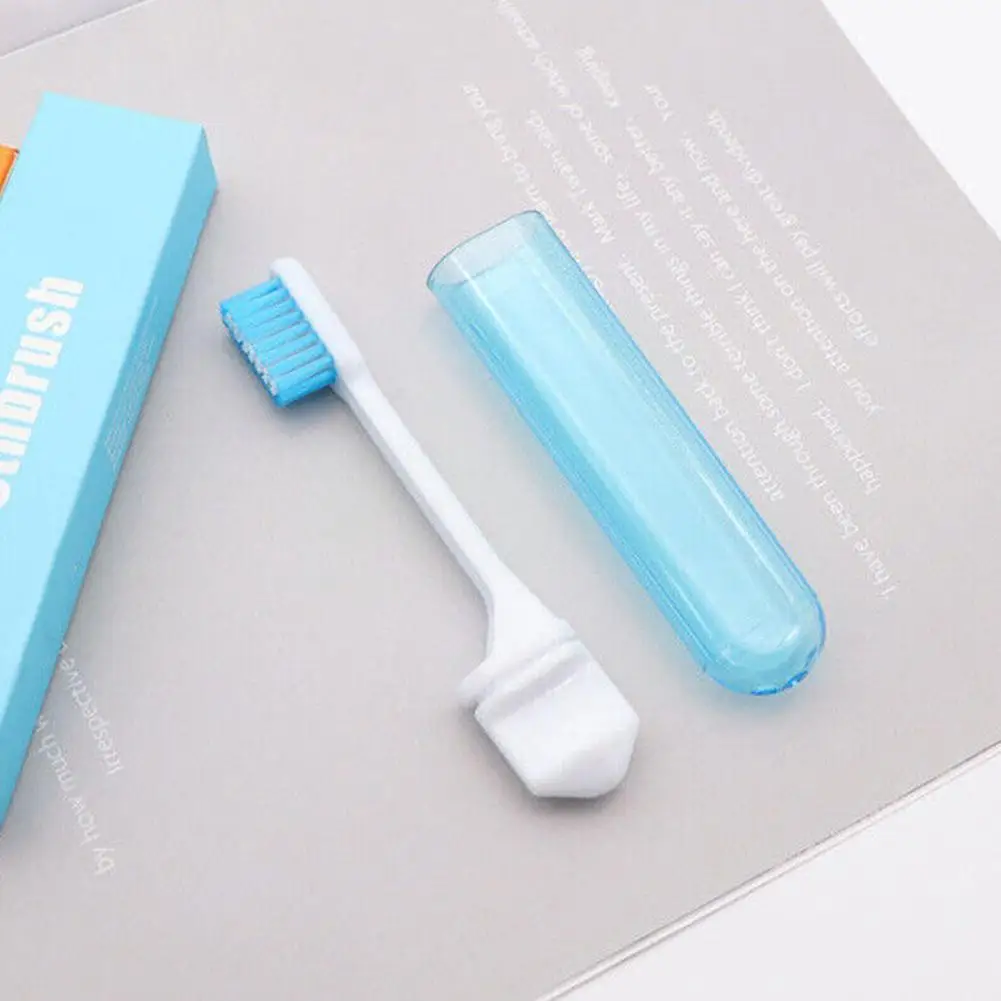 Портативная складная зубная щетка для путешествий - Фотография_5