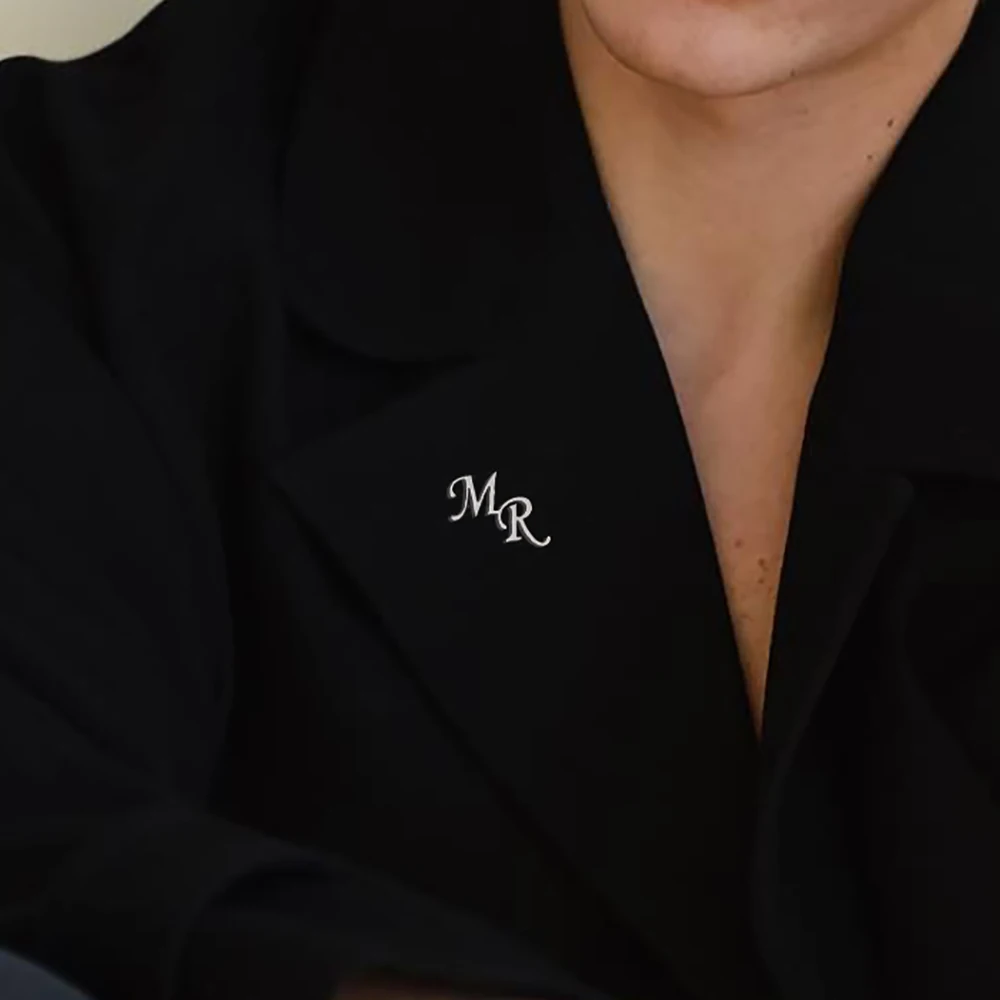 Пользовательские инициалы брошь - Фотография_4