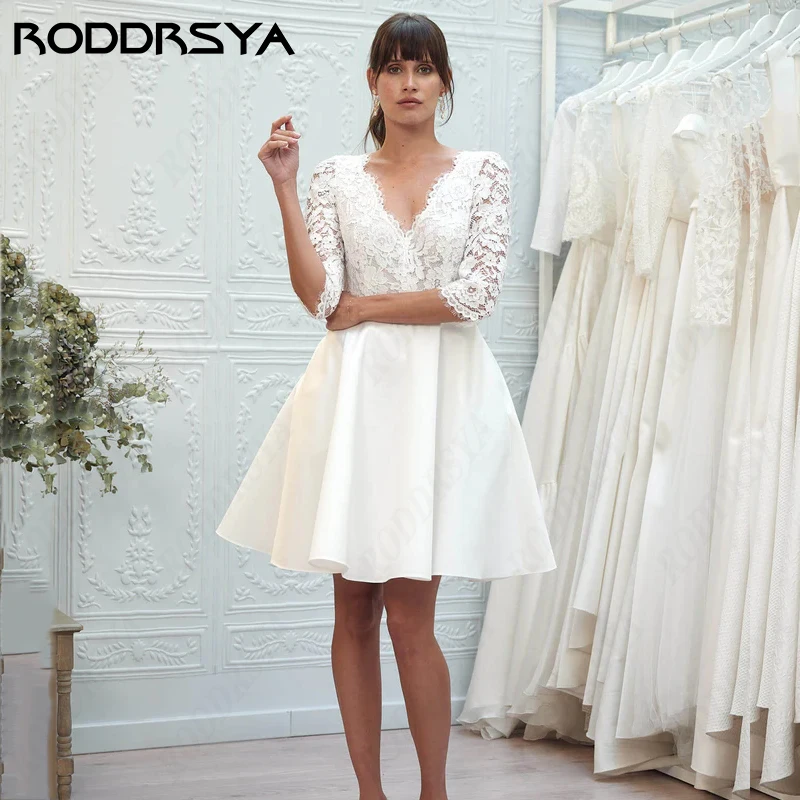 Сексуальное кружевное свадебное платье roddrsya для женщин