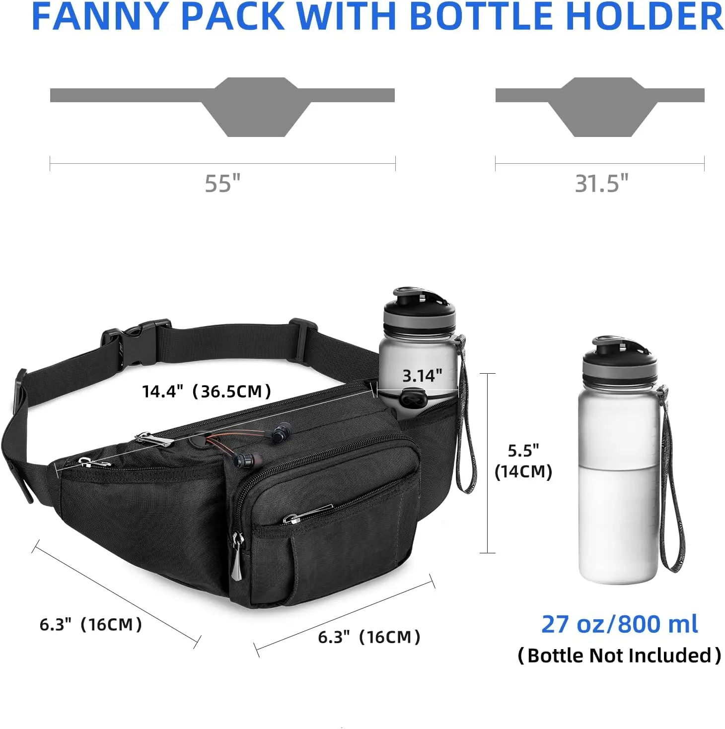 Поясная сумка noola fanny pack для мужчин и женщин - Фотография_4