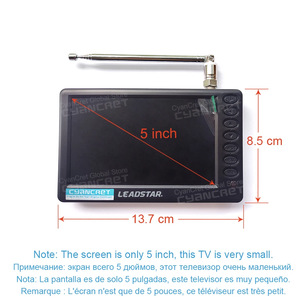 Leadstar d5 портативный телевизор - Фотография_5