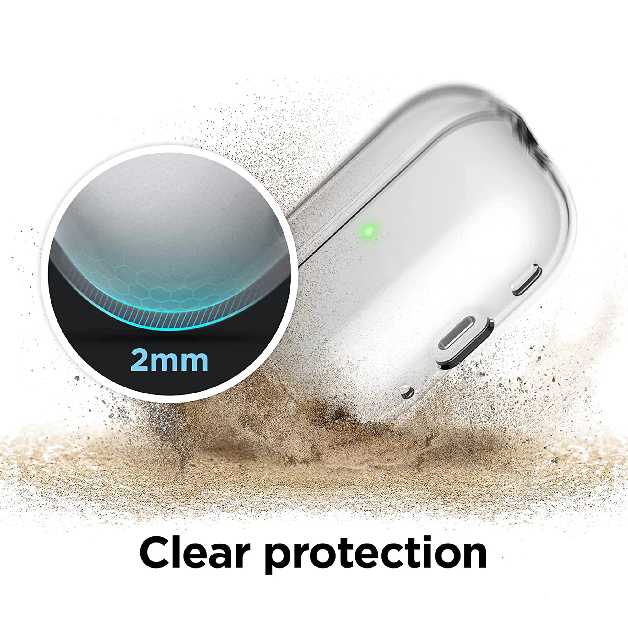 Прозрачный защитный чехол для airpods pro 2 - Фотография_3
