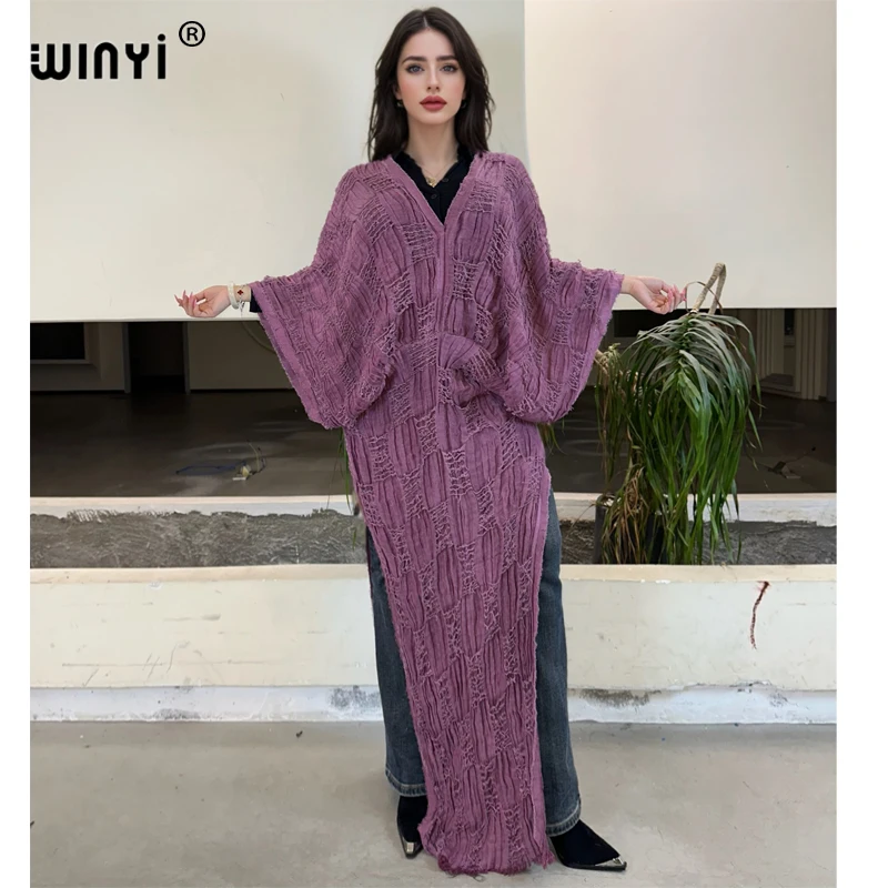 Winyi кафтан с принтом тай-дай сделайте старое платье - Фотография_2