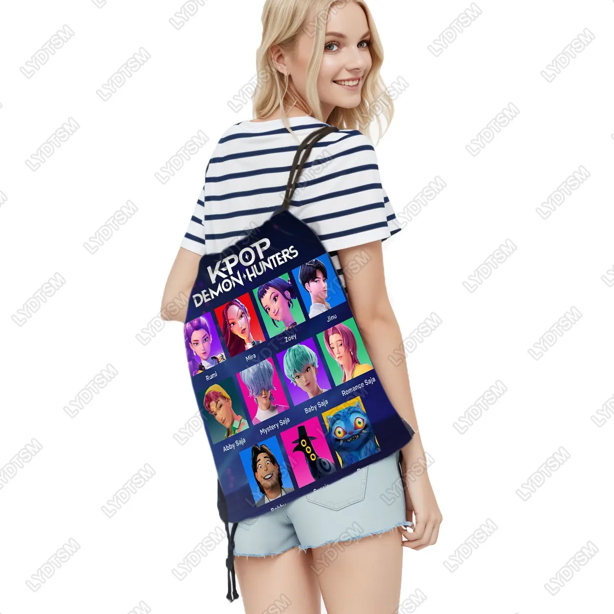 Рюкзак с рисунком аниме kpop «охотники - Фотография_5