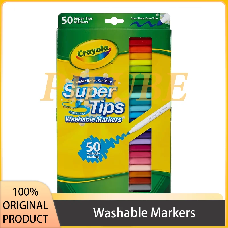 Моющиеся маркеры crayola super tips для детей