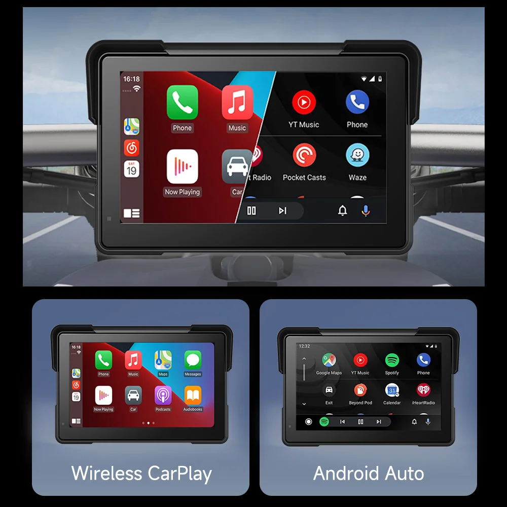 7-дюймовый 2k hd мотоциклетный - Фотография_4