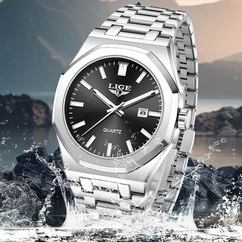 Lige мужские кварцевые наручные - Фотография_3