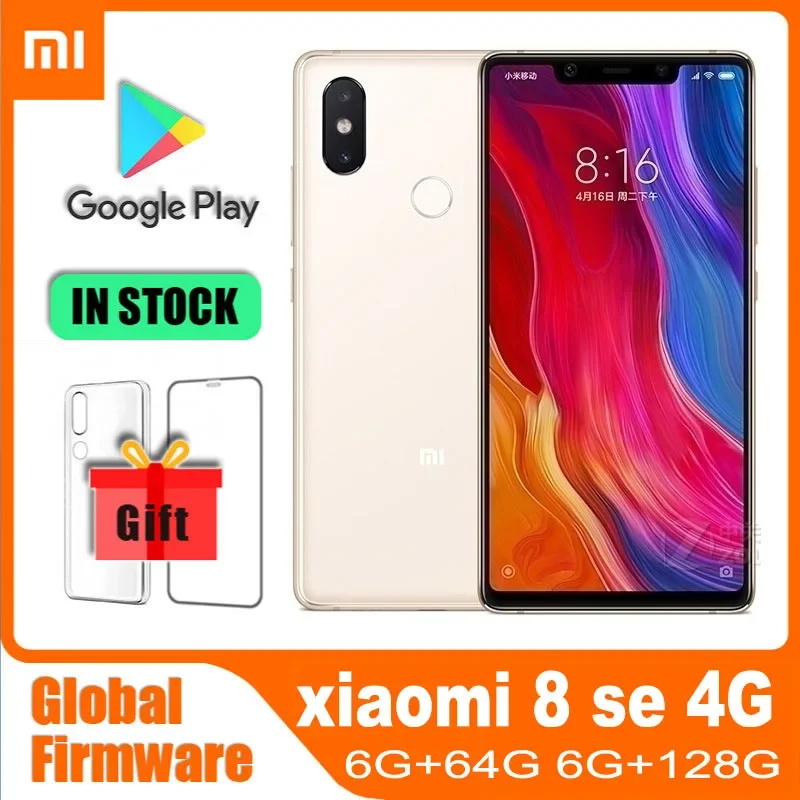 Оригинальный сотовый телефон xiaomi mi 8 se с глобальной прошивкой