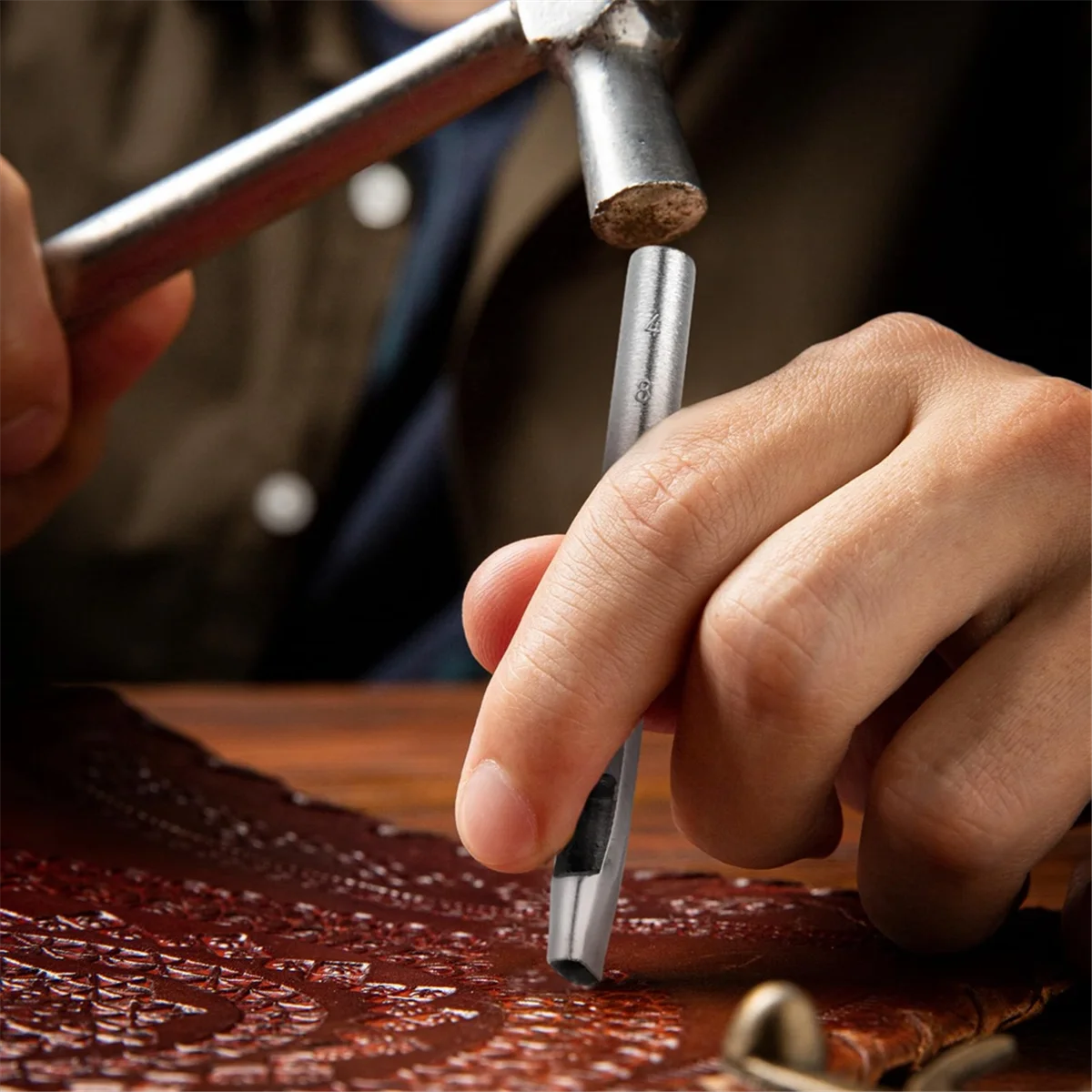 6 размеров, овальный дырокол для кожи - Фотография_4