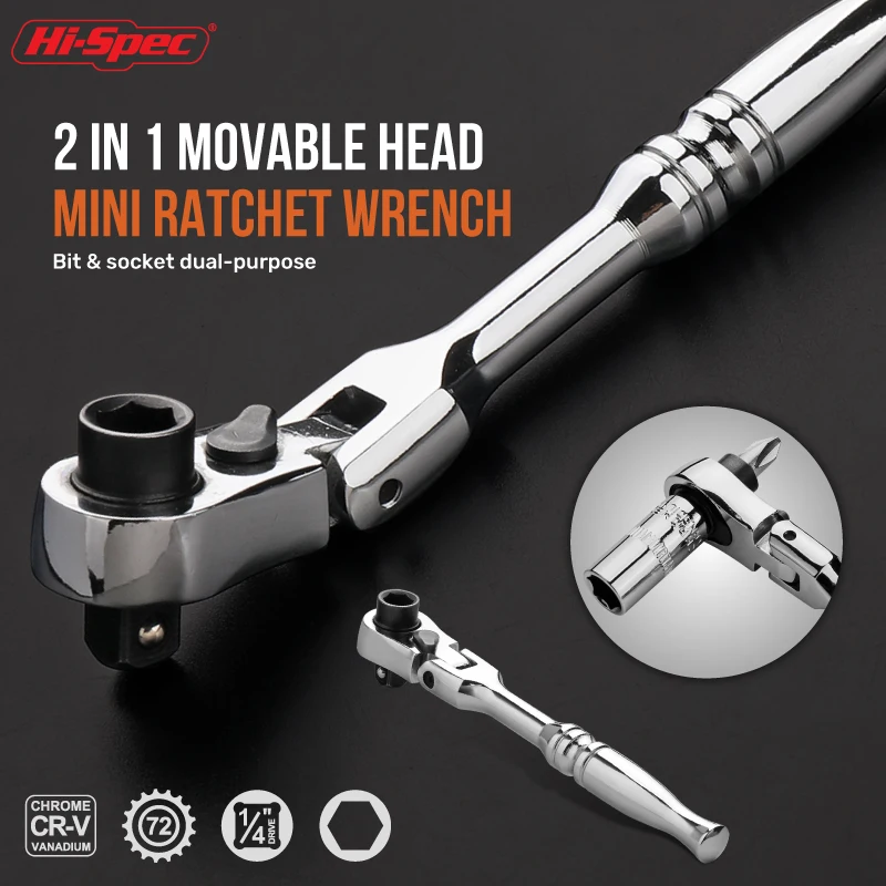 Hi-spec 2-в-1 мини-ключ с храповым механизмом - Фотография_2