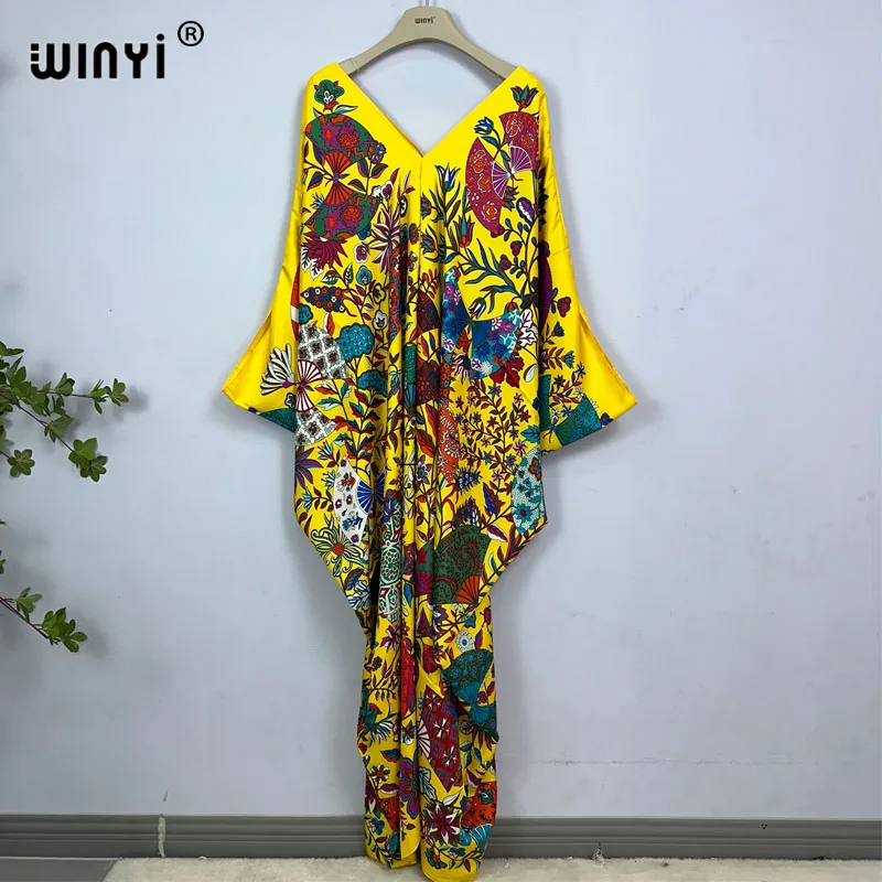 Женское пляжное платье макси winyi