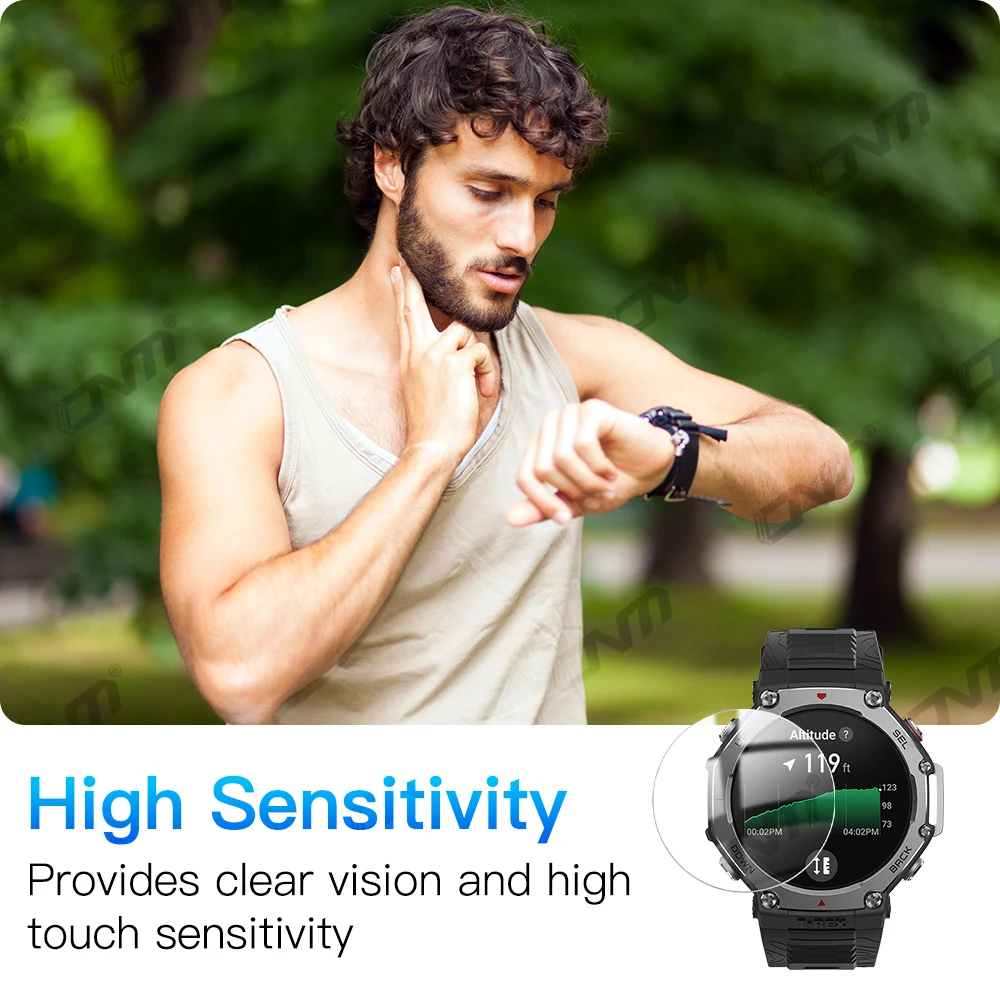 Закаленное стекло с твердостью 9h для amazfit t-rex 3 - Фотография_6