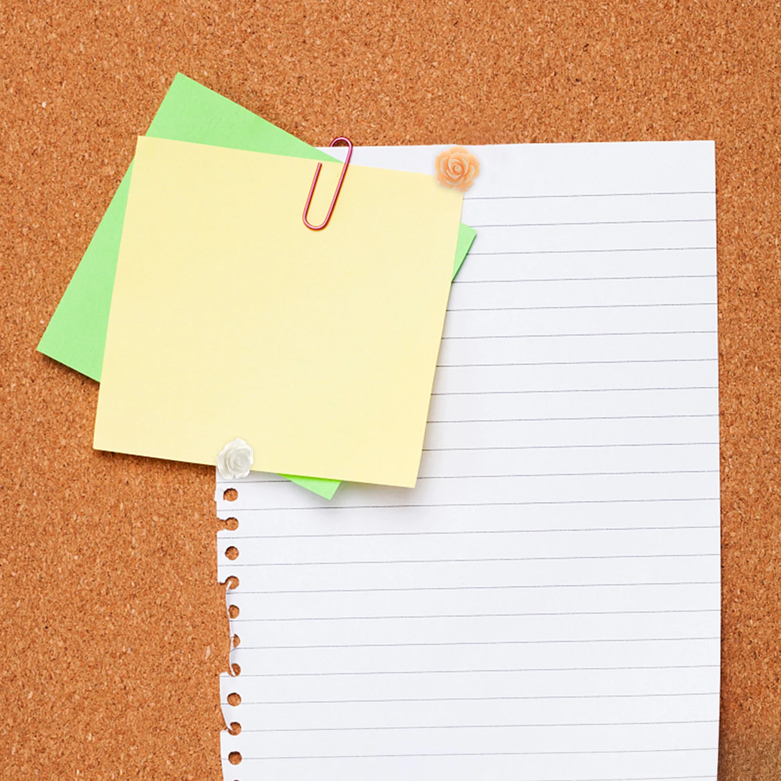 Яркие декоративные канцелярские кнопки с цветком - Фотография_5