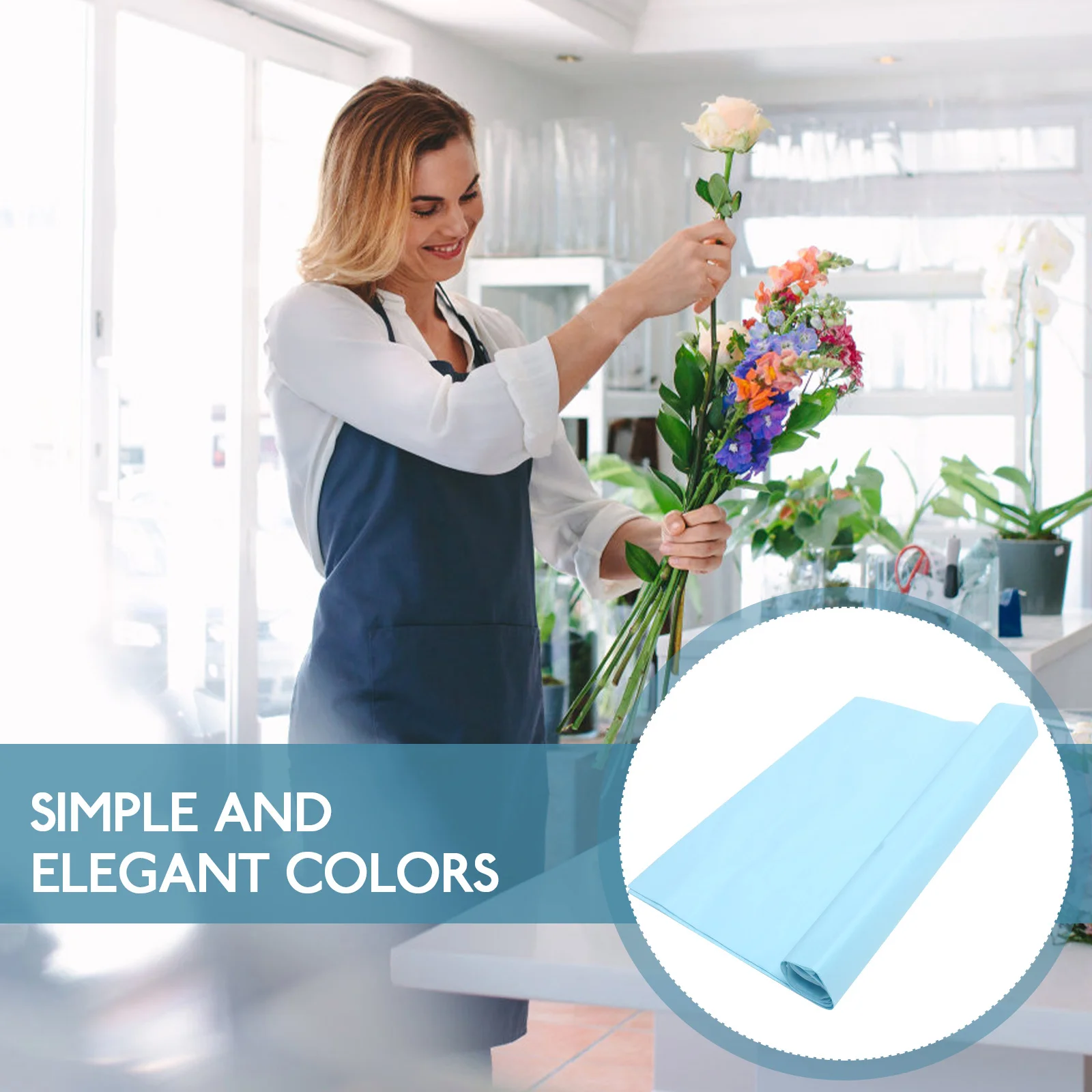 40 листов оберточной бумаги для цветов - Фотография_6