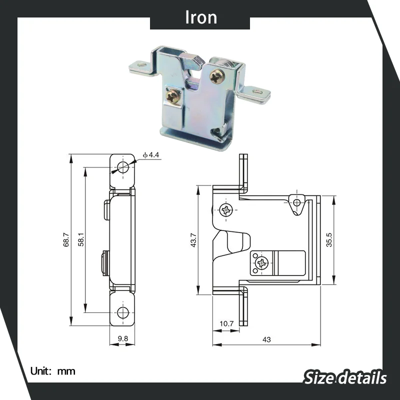 Регулируемый крючок для пряжки шкафа - Фотография_6