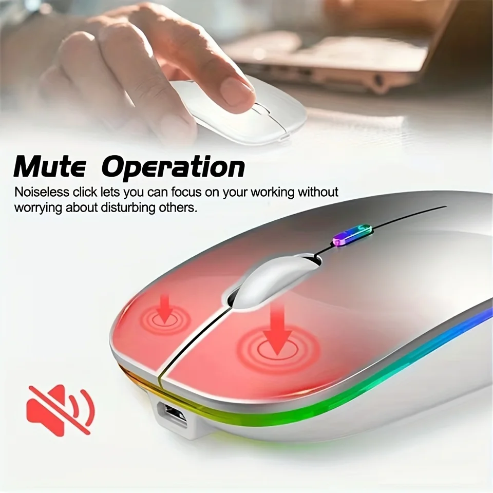 Беспроводная мышь bluetooth и 2 - Фотография_5