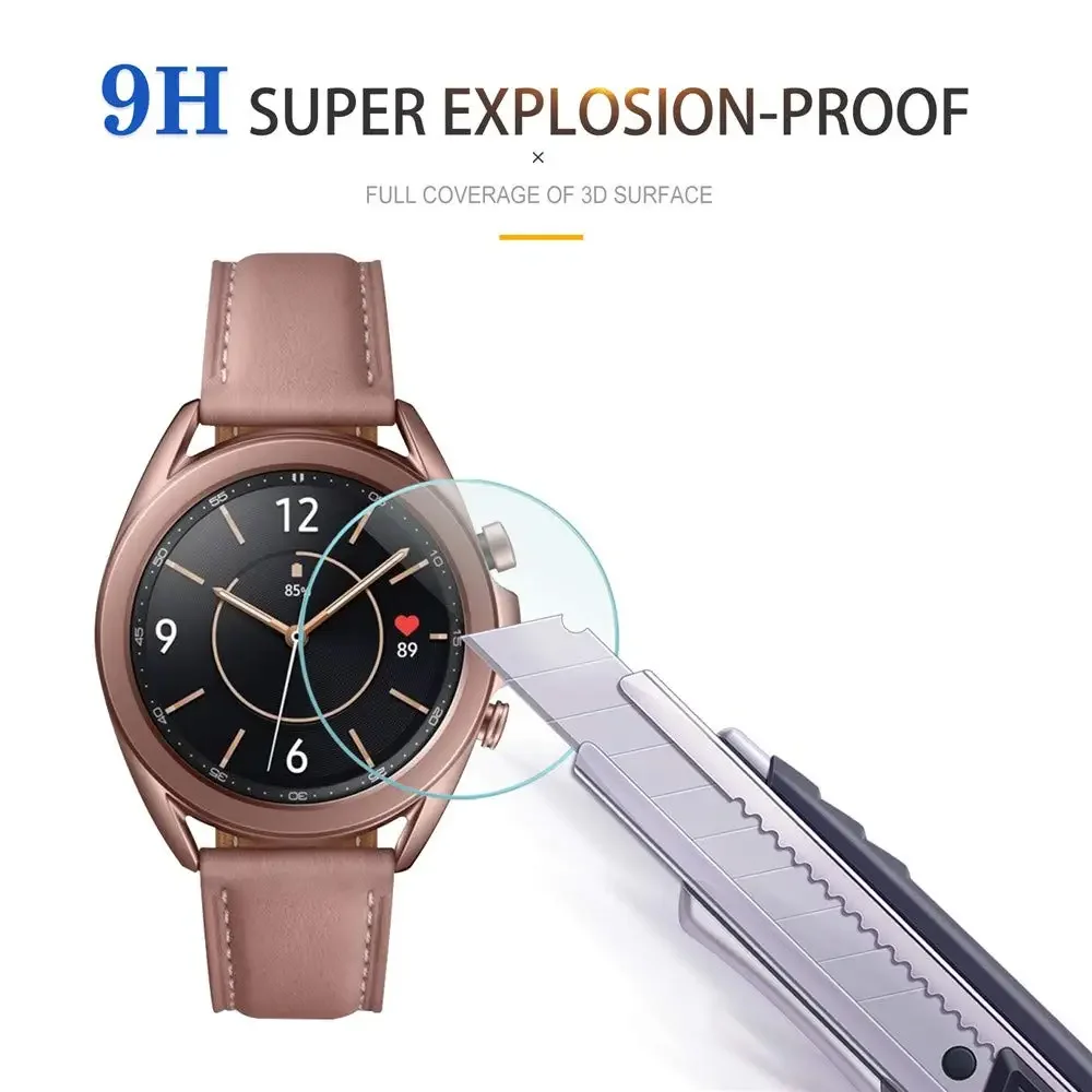 3 упаковки закаленного стекла для samsung galaxy watch 3 - Фотография_5