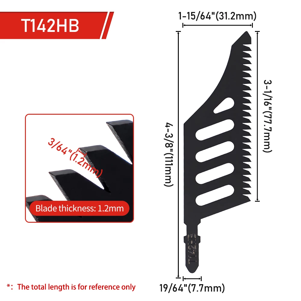 Aurwof изогнутое пильное полотно t142hb с т-образным хвостовиком - Фотография_6