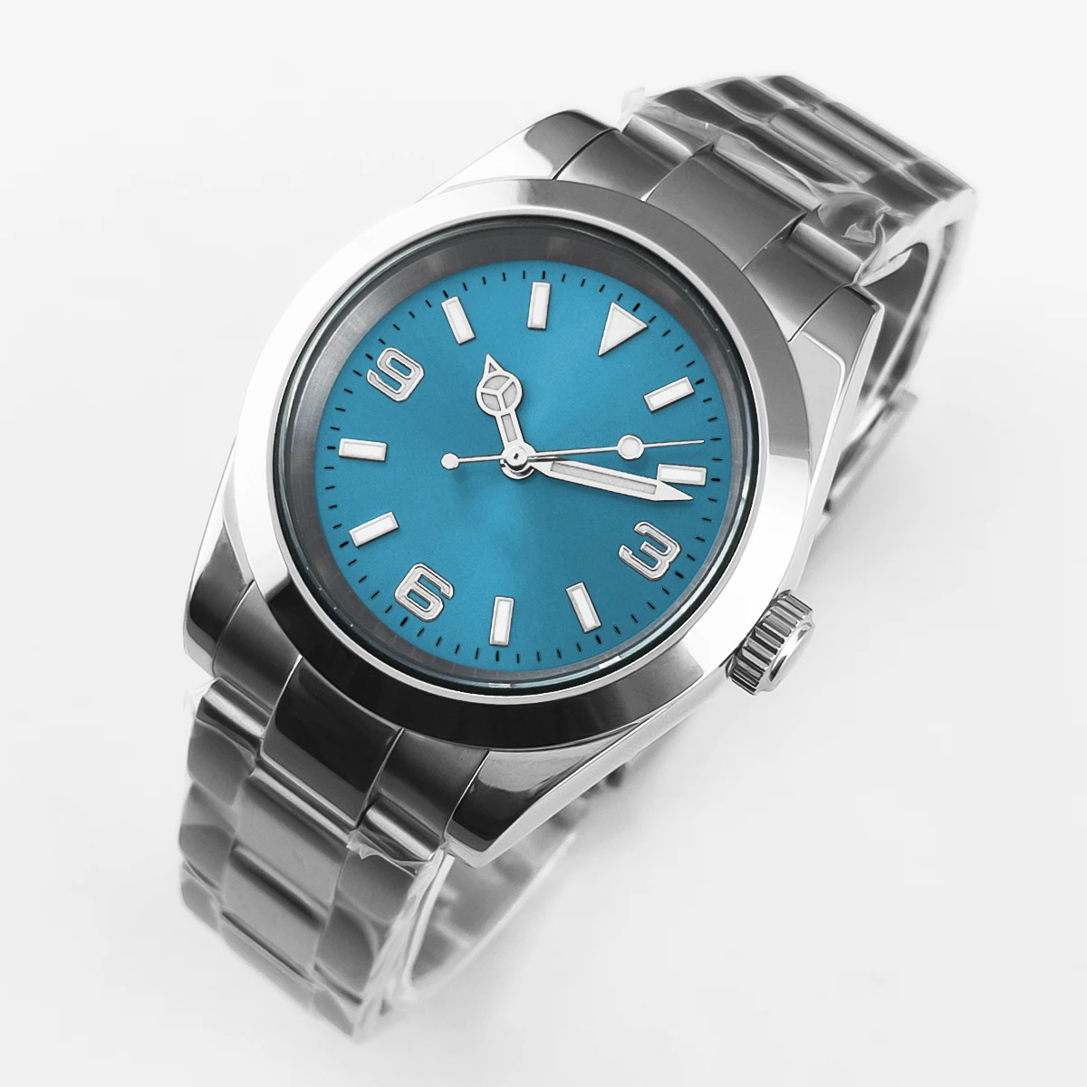 Роскошные часы nh35 с индивидуальным логотипом для женщин и мужчин - Фотография_5