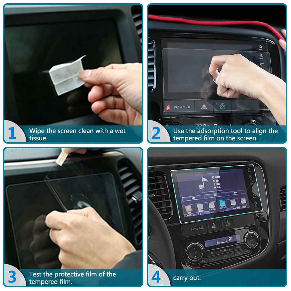 Защитная пленка из закаленного стекла для автомобильного gps-экрана 10 - Фотография_6