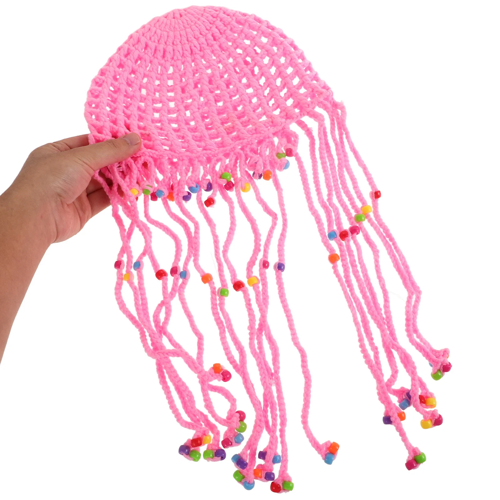 Этническая вязаная крючком шапка с кисточками для женщин - Фотография_5