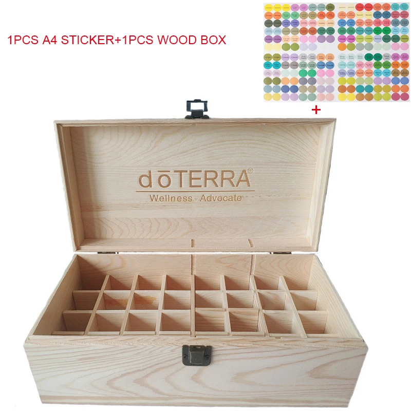 Деревянная коробка для хранения эфирных масел для doterra