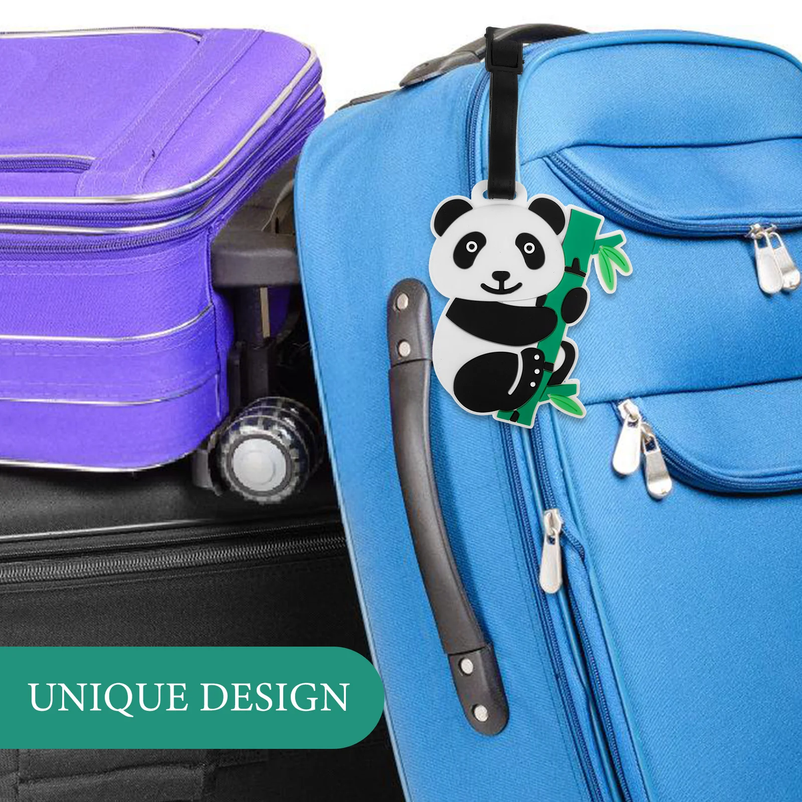 Силиконовые багажные бирки в форме панды