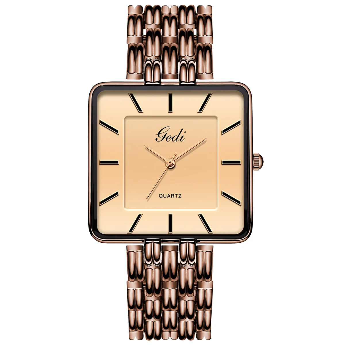 Мужские часы, деловые простые квадратные часы для пар - Фотография_6