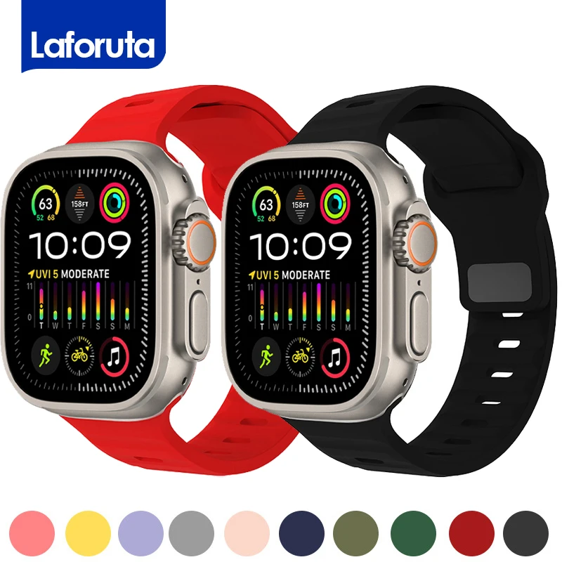 Ремешок силиконовый для apple watch ultra