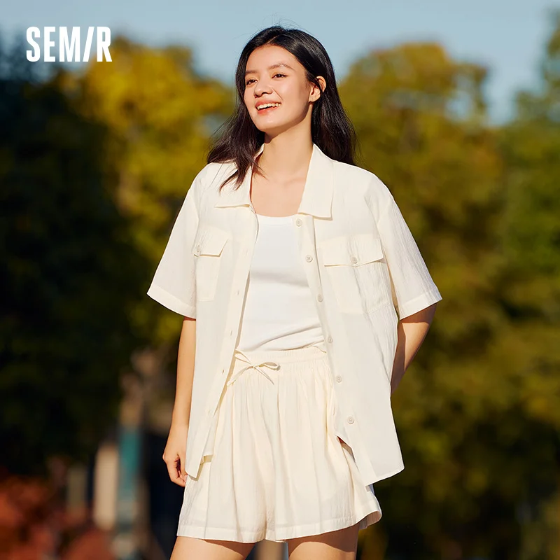 Semir комплект, женский топ и шорты средней длины