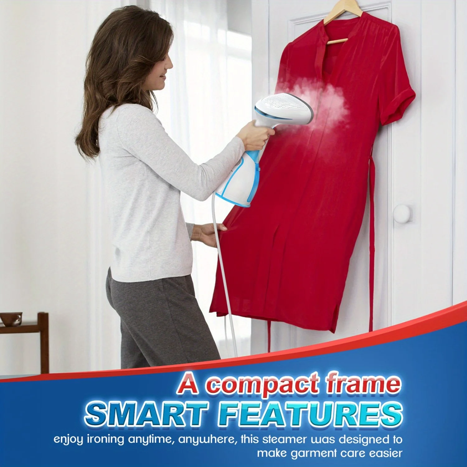 Портативный отпариватель для одежды — быстрый нагрев 15 секунд - Фотография_6