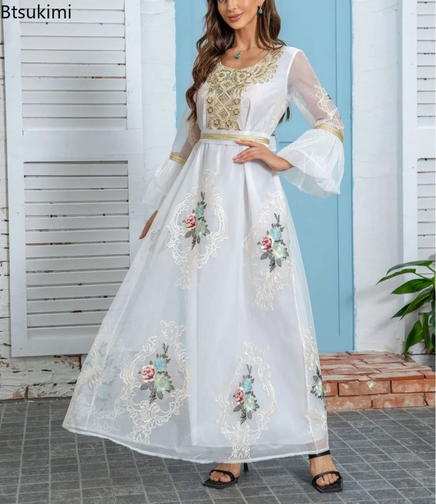 Новое мусульманское праздничное платье 2024 года для женщин - Фотография_2