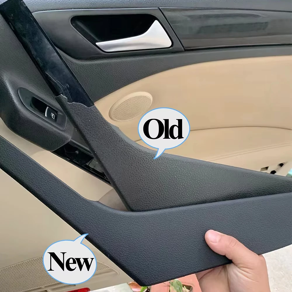 Черная левая и правая внутренняя дверная ручка - Фотография_4