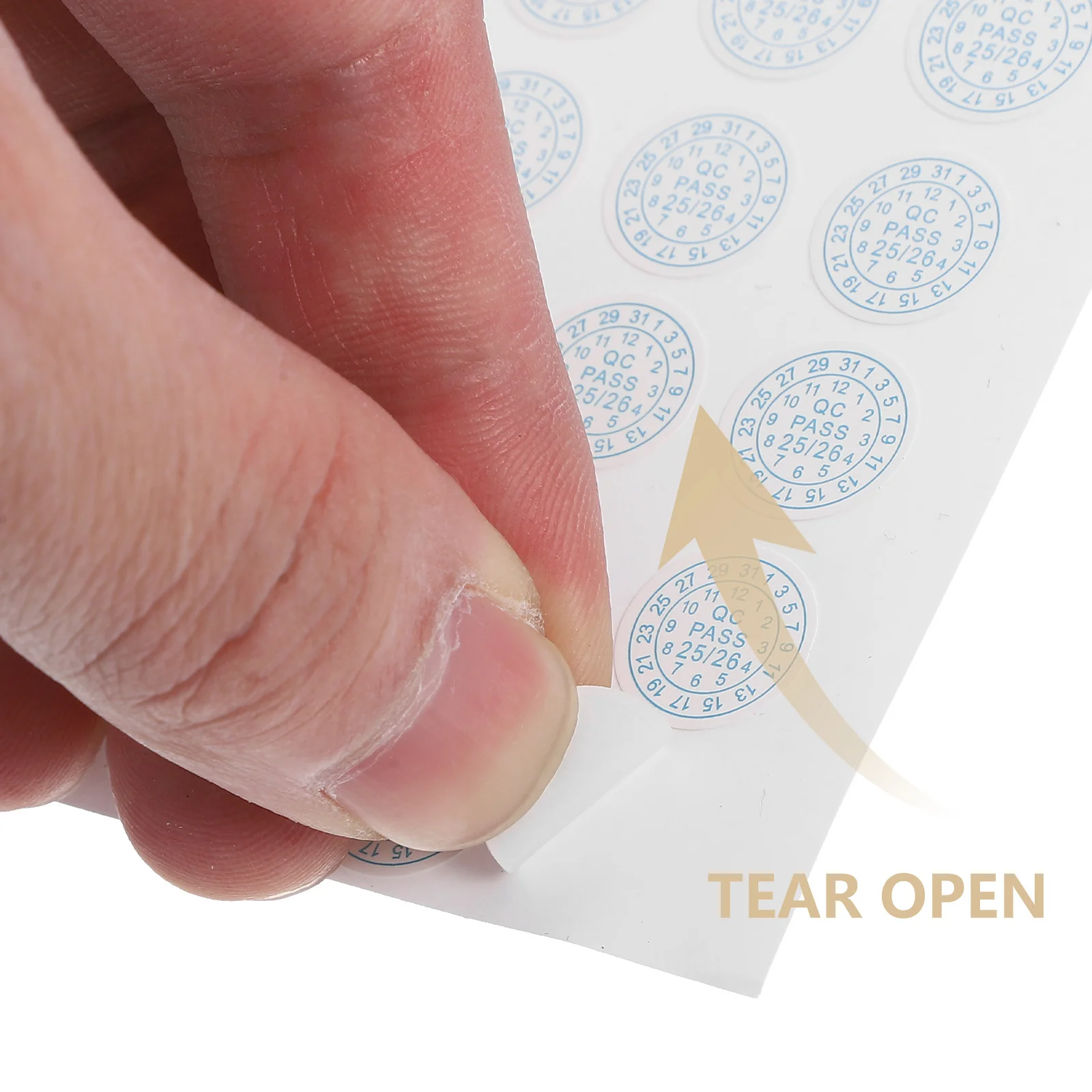 5 листов наклейки с контролем качества - Фотография_5