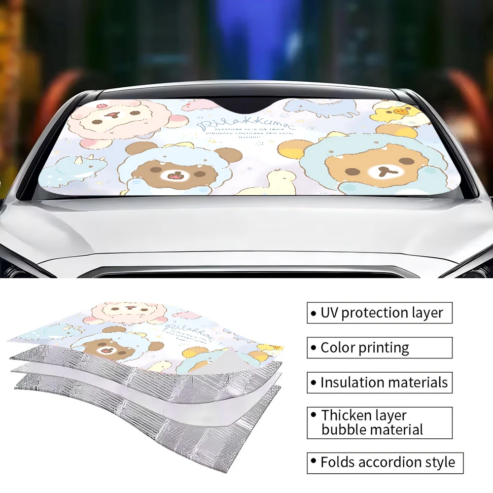 Kawaii rilakkuma bear солнцезащитный - Фотография_2