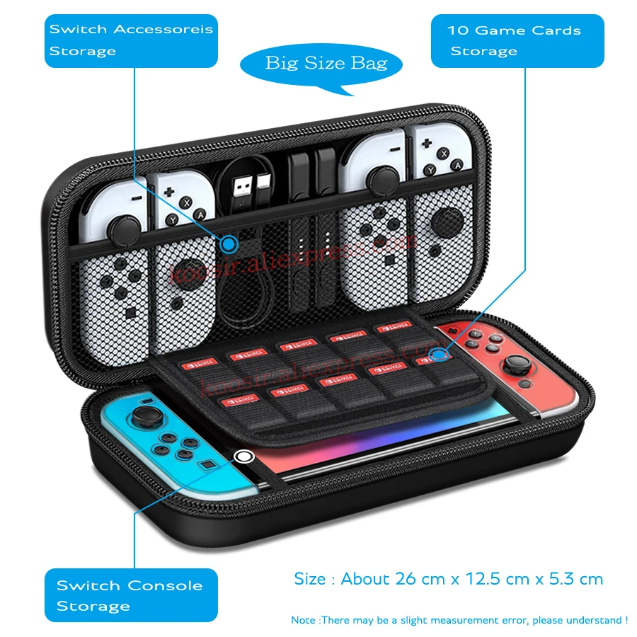 Портативная ручная сумка для хранения nintendo switch - Фотография_2