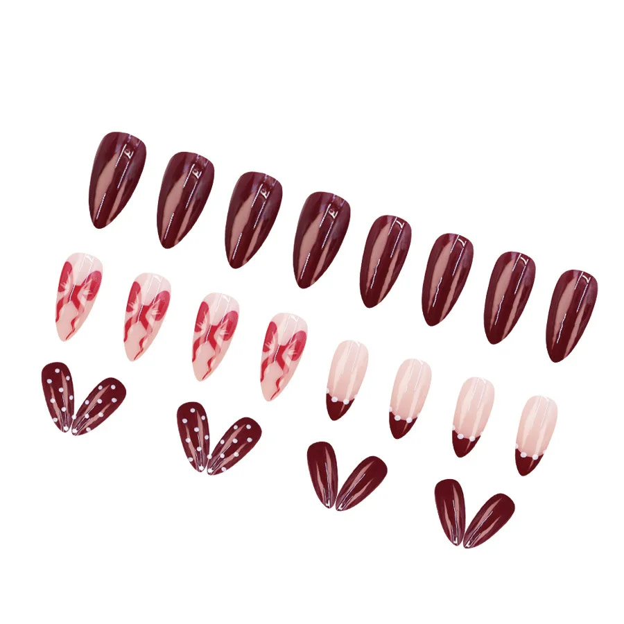 Французские накладные ногти с липкими выступами - Фотография_3