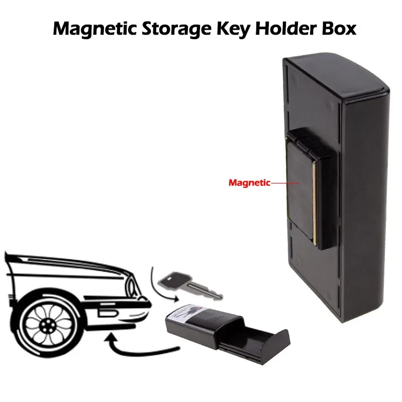 Safe box magnetic storage key holder