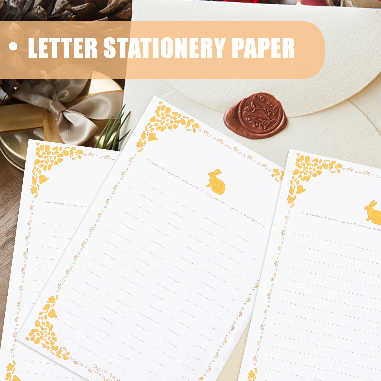 20 листов винтажной бумаги для писем - Фотография_4