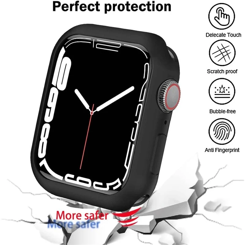 Мягкий силиконовый чехол для apple watch 44 мм - Фотография_4