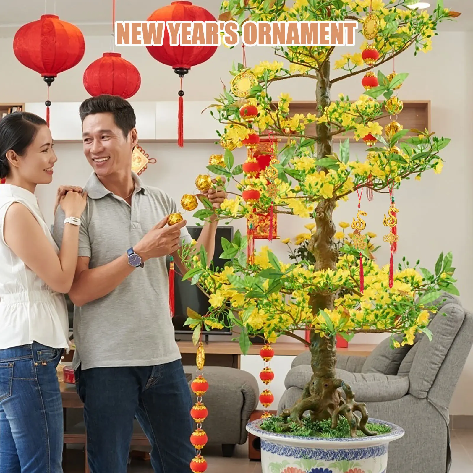 Китайские новогодние украшения в виде змеи - Фотография_3