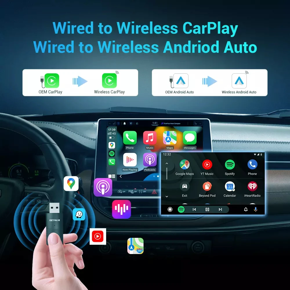 Getpairr беспроводной адаптер carplay - Фотография_2