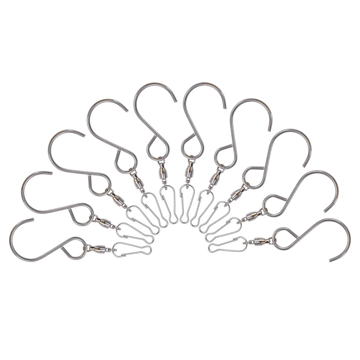 Поворотные s подвесные крючки серебряные - Фотография_4